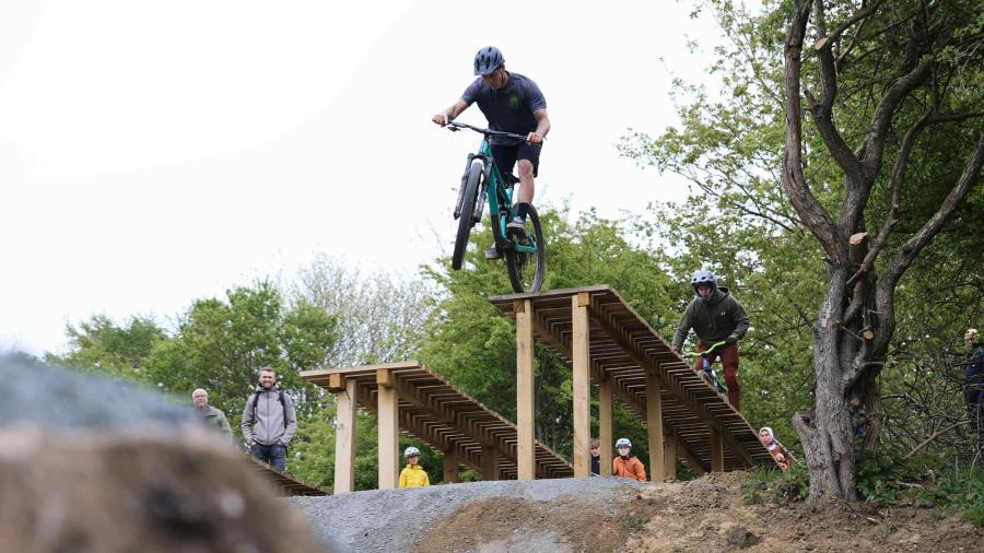 Teknikzone på mountainbikespor